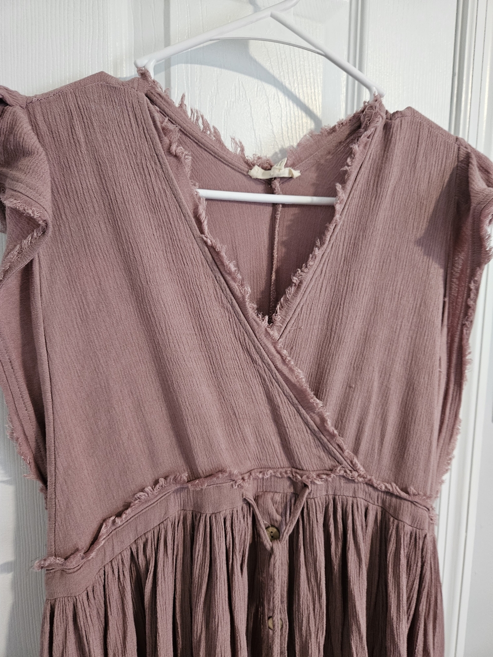 Sleeveless Maxi Dress in Dusty Mauve with Tie Waist